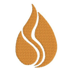 Embroidery Design Flame 3