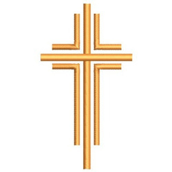 Diseño Para Bordado Cruz Decorada 140