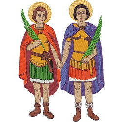 Embroidery Design Cosmas And Damian 36 Cm