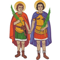 Embroidery Design Cosmas And Damian 28 Cm