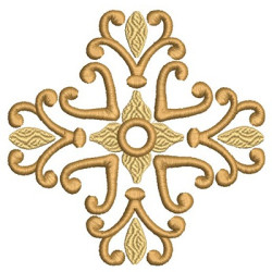 Matriz De Bordado Cruz Decorada 145