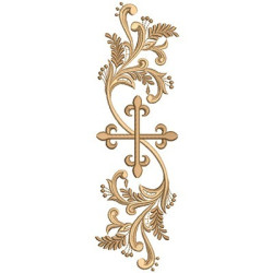 Embroidery Design Arabesco Of 28 Cm With Cross