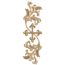 Embroidery Design Arabesco Of 16 Cm With Cross