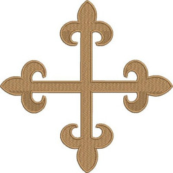 Embroidery Design Cross Of 15 Cm 3