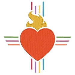 Embroidery Design Sacred Heart 20 Cm