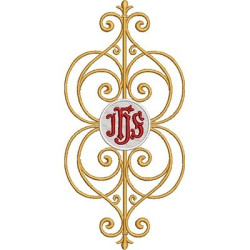 Diseño Para Bordado Jhs Decorado 2 Con 30 Cm