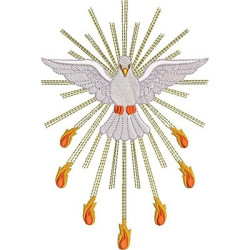 Embroidery Design Holy Spirit Pentecost 20 Cm