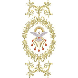Embroidery Design Pentecoste Medal