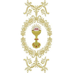Embroidery Design Medal Chalice Jhs