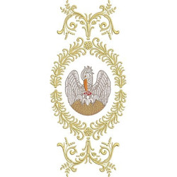 Embroidery Design Pelican Medal
