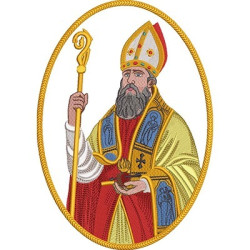 Embroidery Design Medal Of Saint Augustine