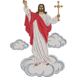Diseño Para Bordado Jesús Resucitó 20 Cm
