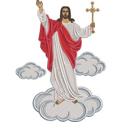 Embroidery Design Jesus Resurrected 20 Cm