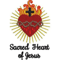 Matriz De Bordado Sagrado Coração De Jesus Inglês