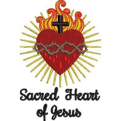 Embroidery Design Sacred Heart Of Jesus