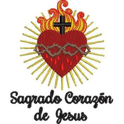 Embroidery Design Sacred Heart Of Jesus Es