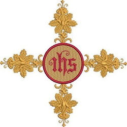 Embroidery Design Decorated Cross 153