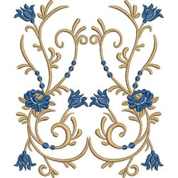 Embroidery Design Floral Branch 19 Cm