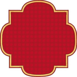 Embroidery Design Frame With Applied Background