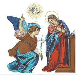 Embroidery Design Our Lady Of Announcement