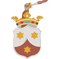 Matriz De Bordado Escudo Carmelitas 20 Cm