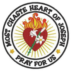 Embroidery Design Most Chaste Heart Of Joseph
