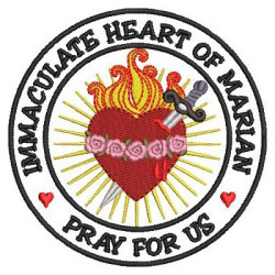 Embroidery Design Immaculate Heart Of Marian Patch