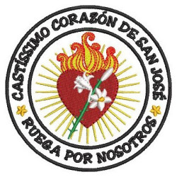 Matriz De Bordado Castíssimo Coração De José Patch Es