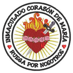 Embroidery Design Immaculate Heart Of Marian Patch Es
