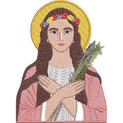 Embroidery Design Virgin Holy Filomena