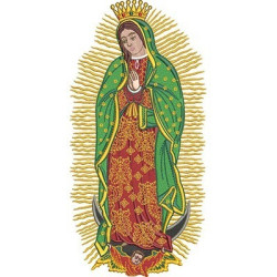 Embroidery Design Virgin Of Guadalupe 25 Cm