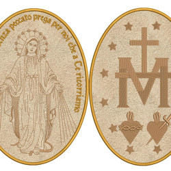 FRONT VERSUS MIRACLE MEDAL SET ITALIAN