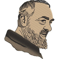 Diseño Para Bordado Padre Pio 3