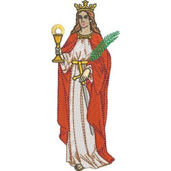 Diseño Para Bordado Santa Bárbara 1