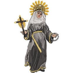 Diseño Para Bordado Santa Rita De Casia 4