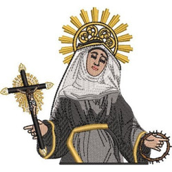 Diseño Para Bordado Santa Rita De Casia 5