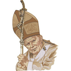 Diseño Para Bordado Papa Juan Pablo Ii
