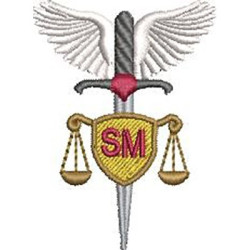 Embroidery Design Shield St Michael Archangel