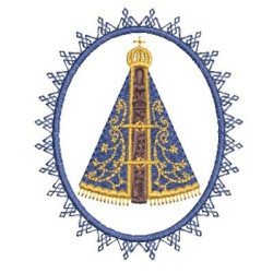 Embroidery Design Medal Of Our Lady Appeared