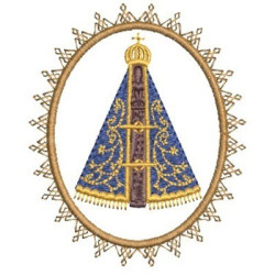 Embroidery Design Medal Of Our Lady Appeared 5