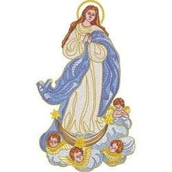 Embroidery Design Our Immaculate Lady Conception 20 Cm