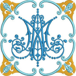 Embroidery Design Marian Frame 27