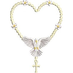 Embroidery Design Rosary Divine Holy Spirit 1