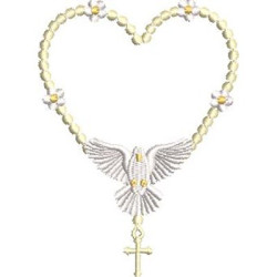 Embroidery Design Rosary Divine Holy Spirit 2