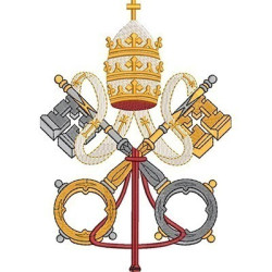 Embroidery Design Vatican Keys
