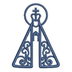 Embroidery Design Our Lady Appeared 9 Cm