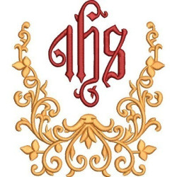 Embroidery Design Ihs In The Frame
