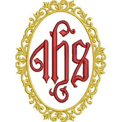 Embroidery Design Jhs In The Frame