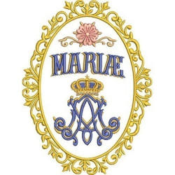 Matriz De Bordado Medalha Mariae