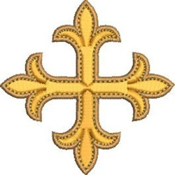 Embroidery Design Decorated Cross 169
